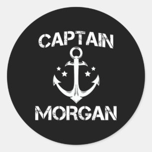 Captain Morgan Grappige Verjaardag Persoonlijke Ac Ronde Sticker