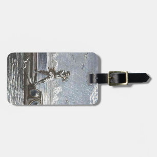 Captain Nemo Verne 20.000 Leagues Sci Fi Art Bagagelabel