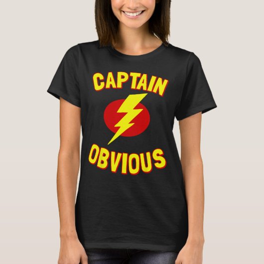 Captain Obvious T-Shirt 1 (Voorkant)