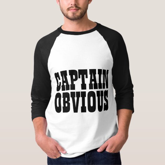 CAPTAIN OBVIOUS T-Shirts (Voorkant)