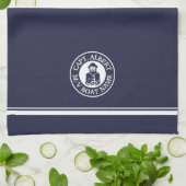 Captain Old Scruff Logo Serviette de cuisine perso (Plié)
