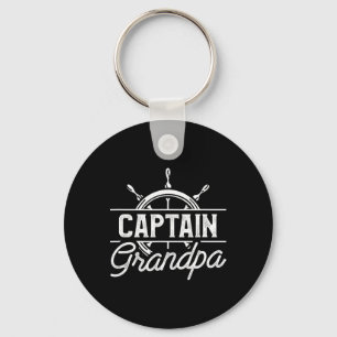 Captain Opa Grappige Boot Varende Quote Voor Opa Sleutelhanger