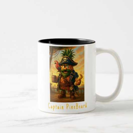 Captain PineBeard Coffee Mok - Pineapple Empire (Rechts)