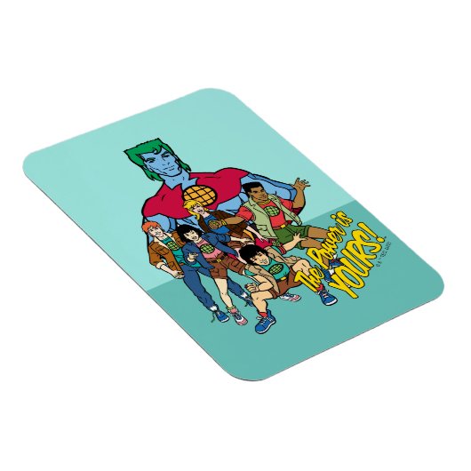 Captain Planet Group Graphic - The Power Is Yours Magneet (Rechterzijde)