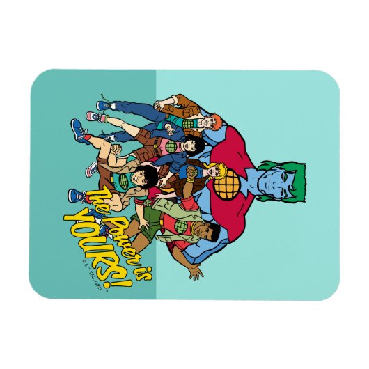 Captain Planet Group Graphic - The Power Is Yours Magneet (Horizontaal)