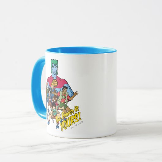 Captain Planet Group Graphic - The Power Is Yours Mok (Voorkant links)