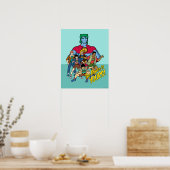 Captain Planet Group Graphic - The Power Is Yours Poster (Keuken)