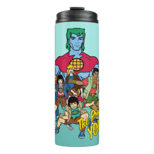 Captain Planet Group Graphic - The Power Is Yours Thermosbeker