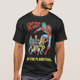 Captain Planet Planeteers United Retro Logo T-shirt