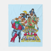 Captain Planet & the Planeteers Group Logo Graphic Fleece Deken (Voorkant)
