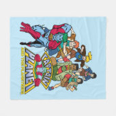 Captain Planet & the Planeteers Group Logo Graphic Fleece Deken (Voorkant (Horizontaal))