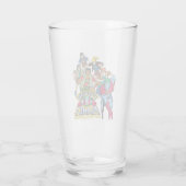 Captain Planet & the Planeteers Group Logo Graphic Glas (Achterkant)