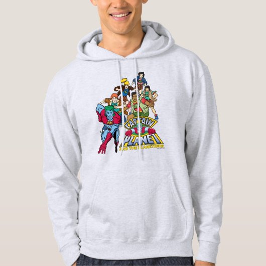 Captain Planet & the Planeteers Group Logo Graphic Hoodie (Voorkant)