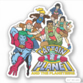 Captain Planet & the Planeteers Group Logo Graphic Sticker (Voorkant)