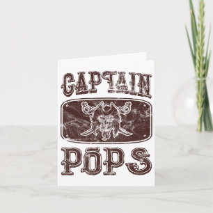 Captain Poppen Personalised Pirate Pontoon B Kaart