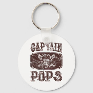 Captain Poppen Personalised Pirate Pontoon B Sleutelhanger