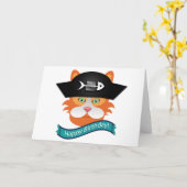 Captain Red - Carte de voeux, envelo blanc standar (Fleur jaune)