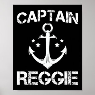 Captain Reggie Funny Verjaardag Gepersonaliseerde  Poster