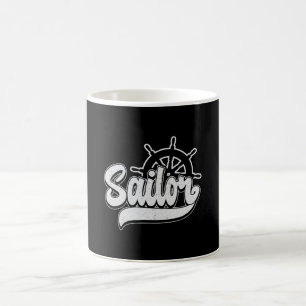 Captain Sailor Sail Boat Zee Zeilcadeau idee Koffiemok