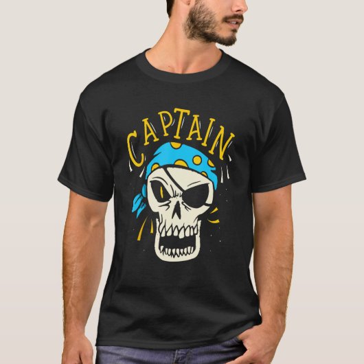 Captain  Skipper Ship Boat Owner T-shirt (Voorkant)