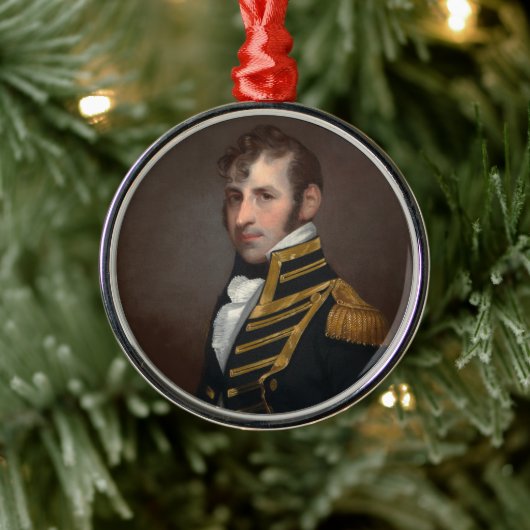 Captain Stephen Decatur Metalen Ornament (Boom)