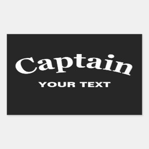 CAPTAINE - RECHTHOEKIGE STICKER