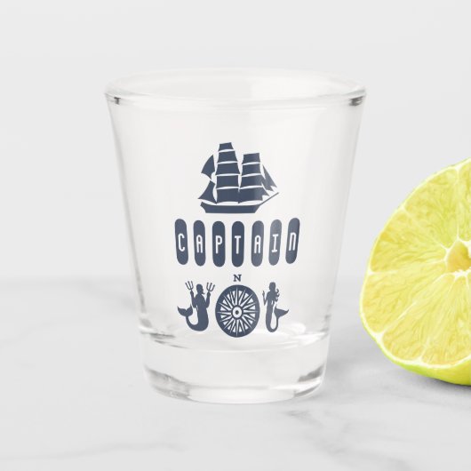CAPTAINE SHOT GLAS (Voorkant)