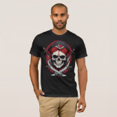 "Captain's Creed: Pirate Skull T-Shirt" T-shirt (Voorkant volledig)