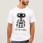 Captcha Robot – Ik ben een robot T-shirt (Voorkant)