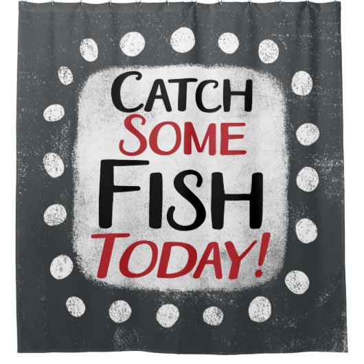 Capter Du Poisson Aujourd'Hui Douche Rideau (Devant)