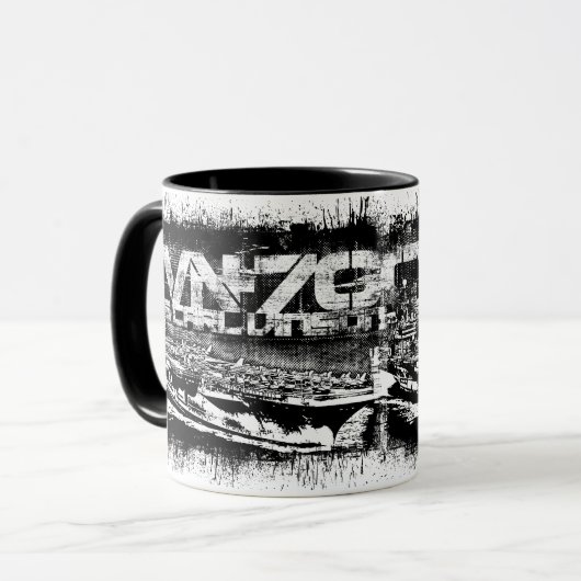 Capteur d'aéronef Carl Vinson Combo Mug (Devant gauche)