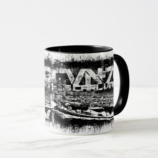 Capteur d'aéronef Carl Vinson Combo Mug (Devant droit)