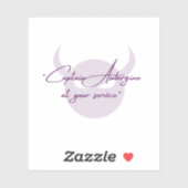 Capteur Eggplant Vinyl Sticker (Feuille)