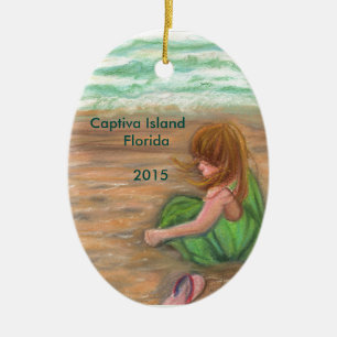 Captiva Island Florida Art Keramisch Ornament