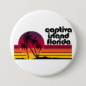 Captiva Island Florida Ronde Button 7,6 Cm (Voorkant)