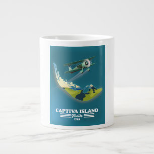 Captiva Island Florida USA kaart Extra Grote Beker