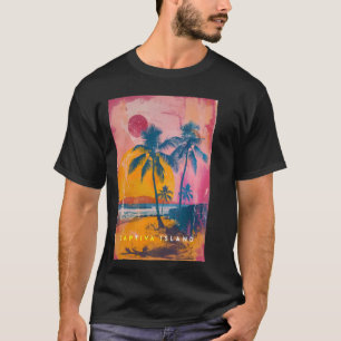 Captiva Island Florida Vintage Retro Beach Holi T-shirt