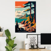 Captivating Acadia National Park Poster (Thuiskantoor)