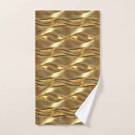 Captivating gold pattern bad handdoek (Handdoek)