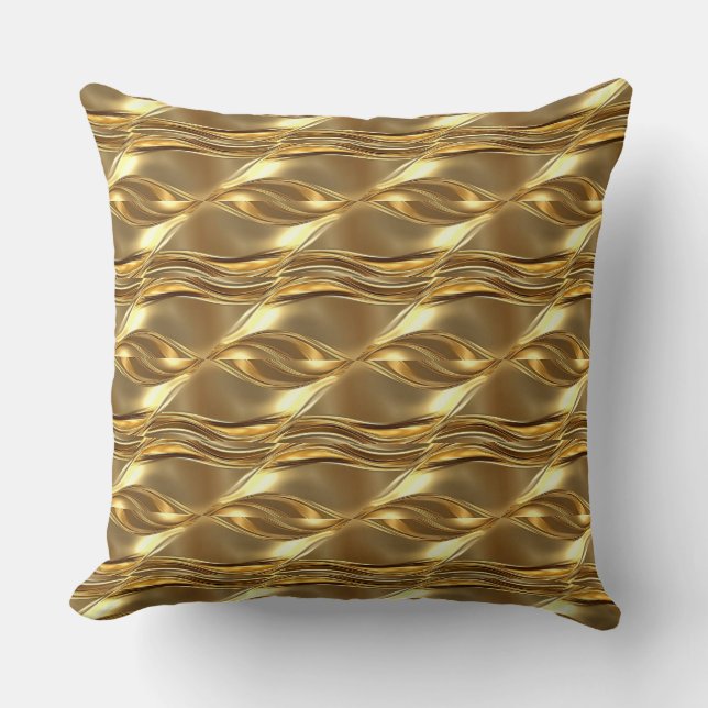 Captivating gold pattern kussen (Voorkant)