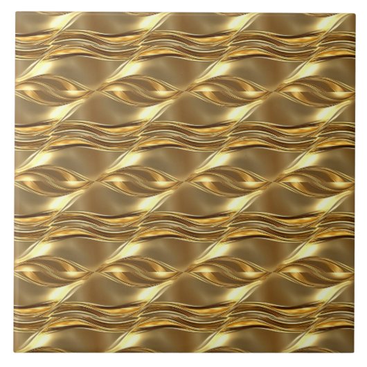 Captivating gold pattern tegeltje (Voorkant)