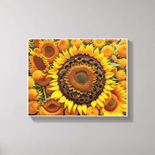 captivating scene of sunflowers canvas afdruk (Voorkant)