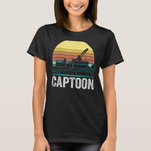 Captoon - Grappige Pontoon Kapitein - Visser Grapp T-shirt