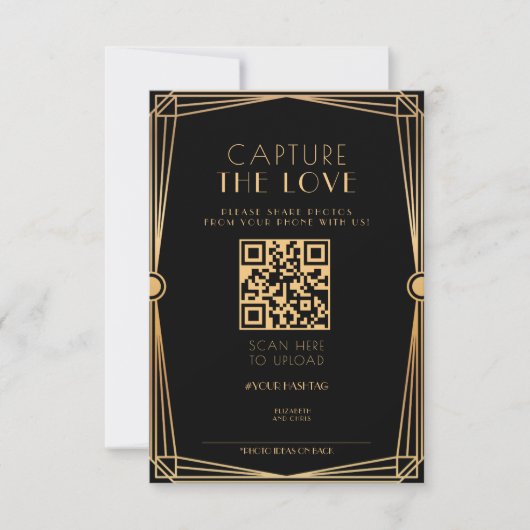 Capture classique L'Amour Photo I Spy Mariage Menu (Devant)