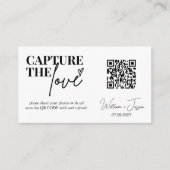Capture de script moderne La carte de code Love QR (Devant)