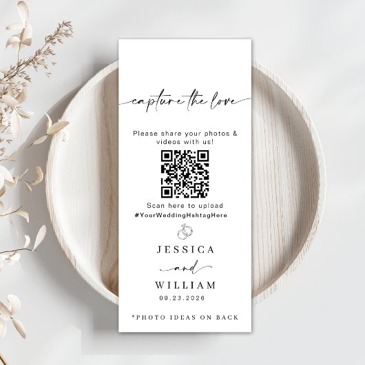 Capture de script moderne La carte de code Love QR