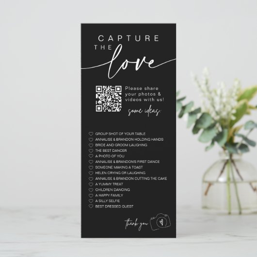Capture de script moderne La carte de code Love QR (Debout devant)
