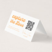 Capture de script rétro La carte de code Love QR (Front)