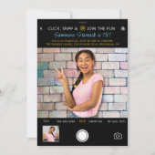 Capture d'écran Anniversaire Photo Invitation (Devant)