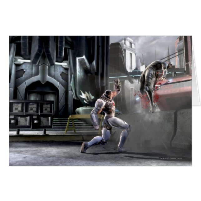 Capture d'écran : Cyborg vs Nightwing (Devant horizontal)